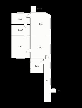  Appartement à vendre 3 pièces 60 m²