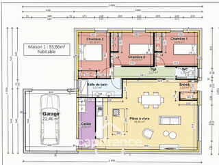  Maison  vendre 4 pices 94 m