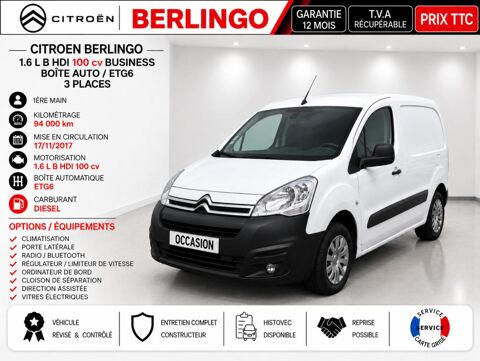 Citro&euml;n Berlingo 1&deg; Main / 1.6L B DCI 100cv de 2018 boite auto ETG6 version B 2018 occasion Abbecourt 60430