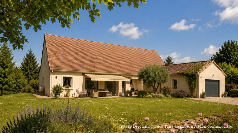 Villa moderne parfaitement achevée avec garage et jardin à distance de marche d'une bastide