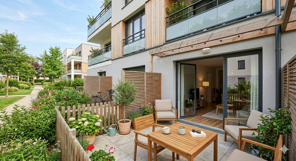 - RARE T5 en DUPLEX orienté SUD-EST avec TERRASSE, JARDIN PRIVATIF, PARKINGS, PROCHE TRAMWAY -