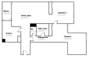  Appartement à vendre 4 pièces 75 m²
