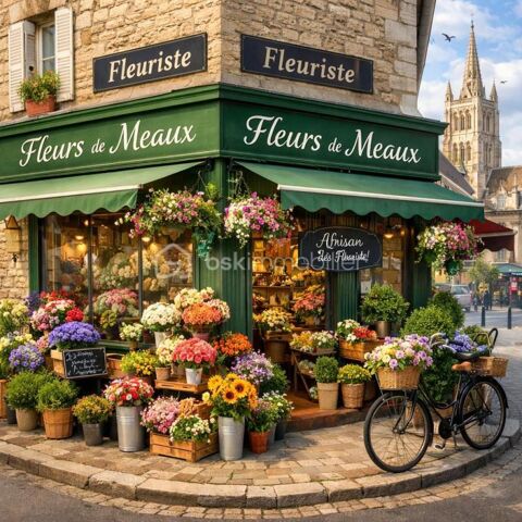 &Agrave; vendre, fonds de commerce d'un fleuriste id&eacute;alement situ&eacute; sur une avenue passante de Meaux 175000 77100 Meaux