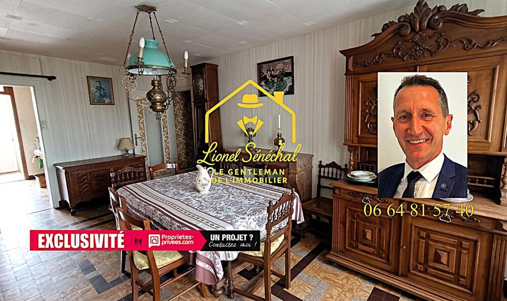 Vente Maison Maison de bourg  de plain - pied 6 pièces de 102 m2  avec un grand garage sur une parcelle de 400 m2 Souligne sous ballon