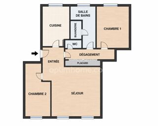 Appartement à vendre 3 pièces 57 m²