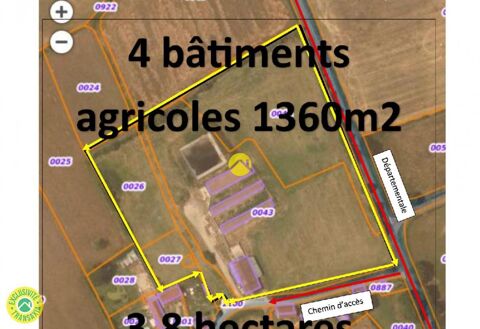 B&acirc;timents 1360m2  &agrave; c&ocirc;t&eacute; de D1 101650 03320 Lurcy levis