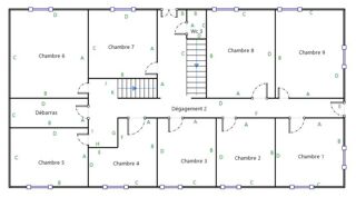  Immeuble � vendre 14 pi�ces 500 m�