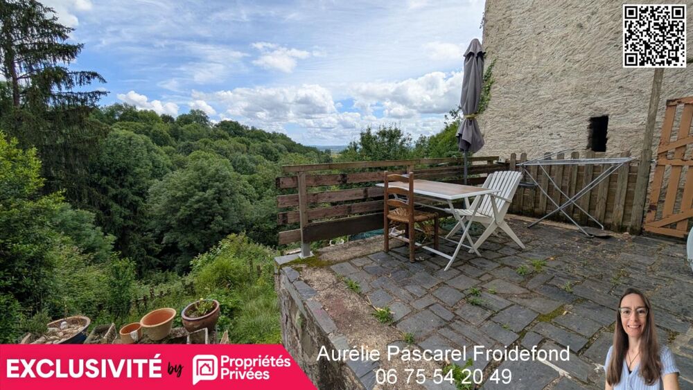 98 990 - VOUTEZAC (19130) - MAISON de VILLAGE T4 D'ENVIRON 72m2, 3 Chambres, AVEC CAVE et TERRASSE sur TERRAIN DE 205m²