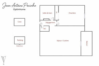  Appartement � vendre 2 pi�ces 43 m�