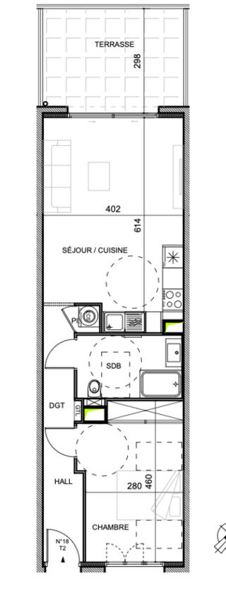  Appartement � vendre 2 pi�ces 49 m�