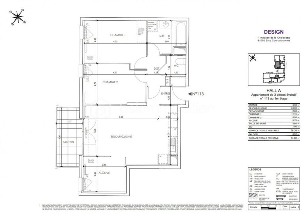 Vente Appartement Du T3 au T5 NEUF Evry