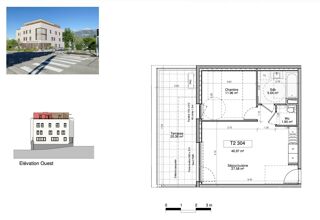  Appartement � vendre 2 pi�ces 46 m�