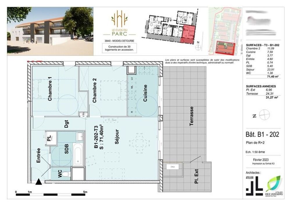 Vente Appartement appartement à vendre 3 pièces MOIDIEU DETOURBE (38) Moidieu detourbe