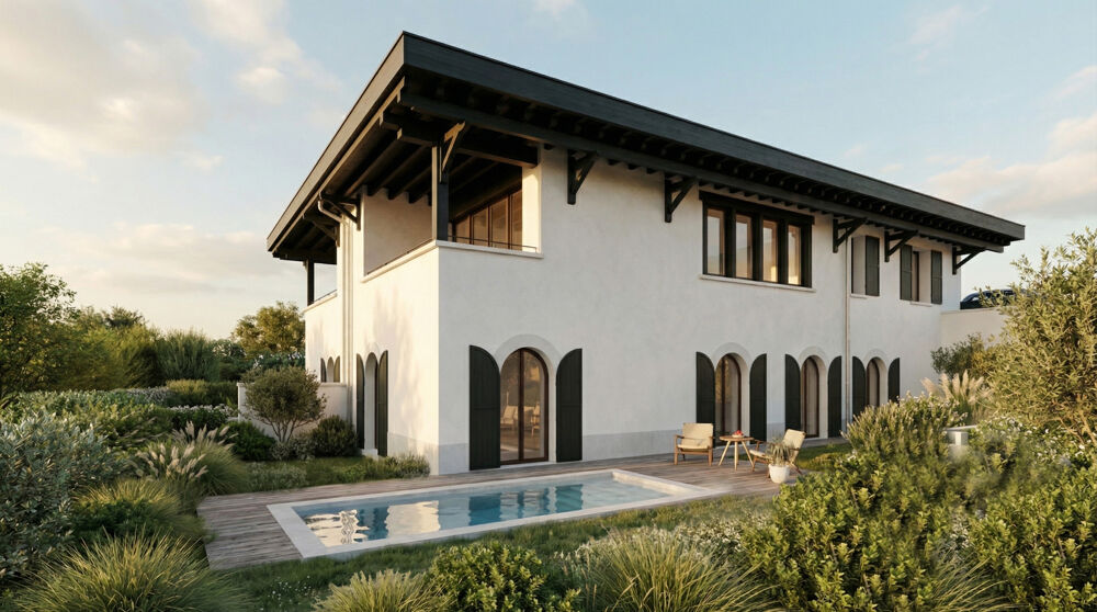 VILLA NEUVE T5  151,75 M²  JARDIN & TERRASSES  SAINT-JEAN-DE-LUZ SAINTE-BARBE