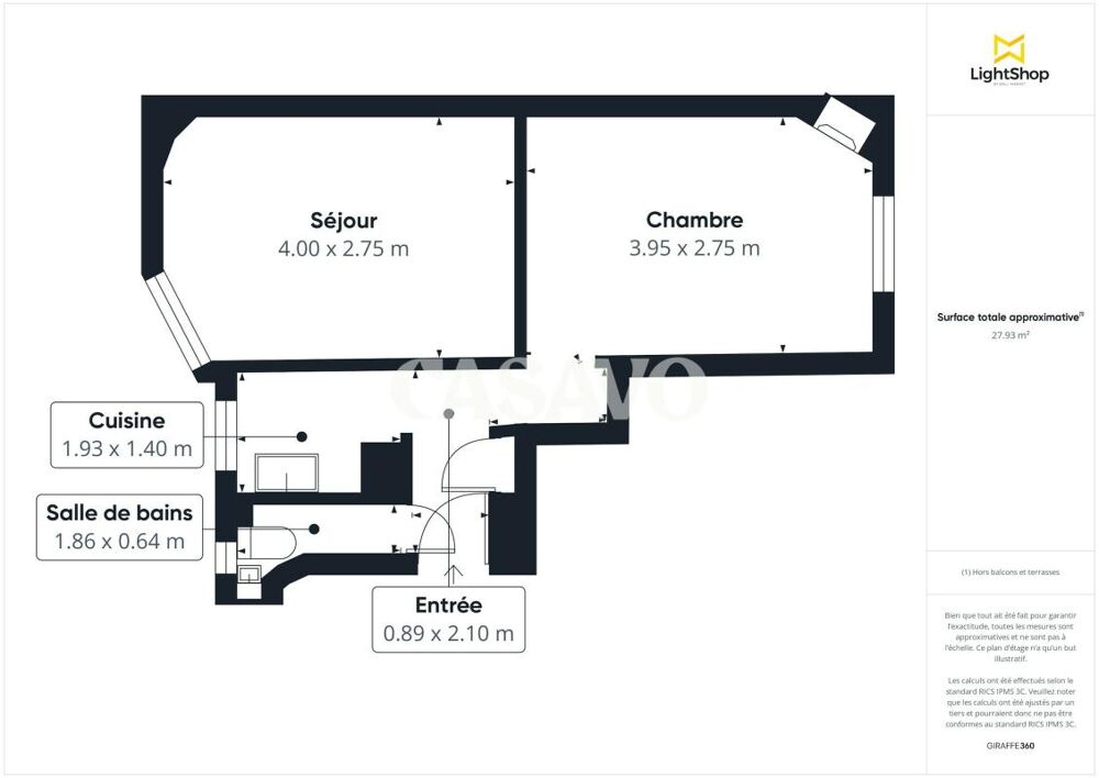 Vente Appartement Vente Appartement 2 pièces de 28m² - 92100 Boulogne-Billancourt Boulogne billancourt
