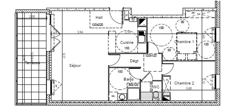Location Appartement T3 avec terrasse et parking à LA SEYNE SUR MER - L'ALBATROS La seyne sur mer