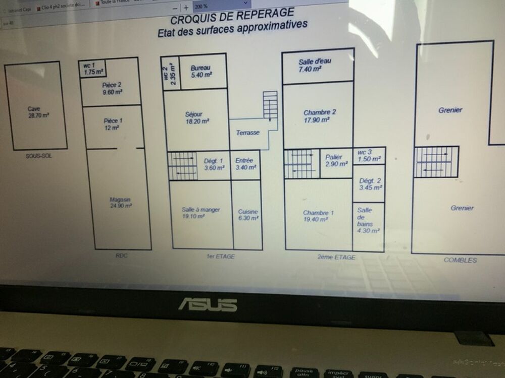 Maison à vendre 5 pièces DESCARTES (37) avec la possibilité d avoir deux logements