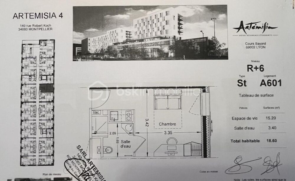 Vente Appartement Spécial investisseur - T1 meublé en résidence étudiante Lyon 2