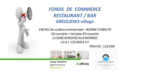 Café/Hôtel/Restaurant 126000 06620 Greolieres