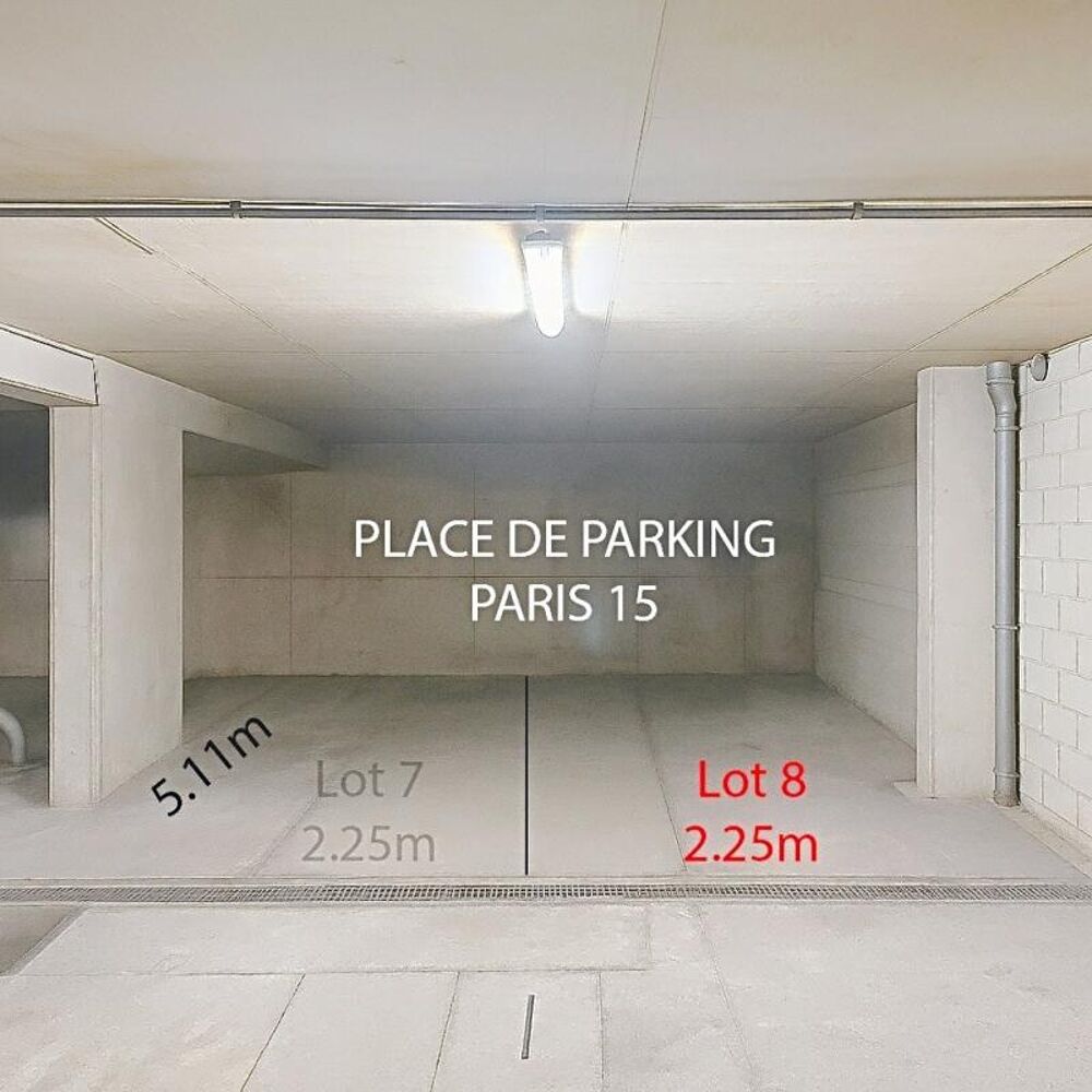 Vente Parking/Garage Place de parking - Lot 8 - Rue de l'Abbée Groult -  75015 Paris 15 Paris 15