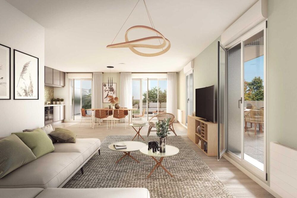 Superbe F4 PLEIN SUD de 86M2 m2 avec deux Terrasses de 38m2 , à 7 min à pied du M14