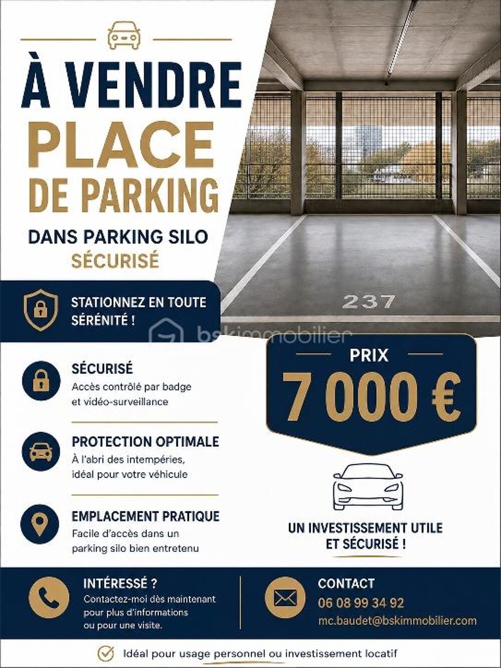 Vente Parking/Garage Place de parking sécurisée Grenoble
