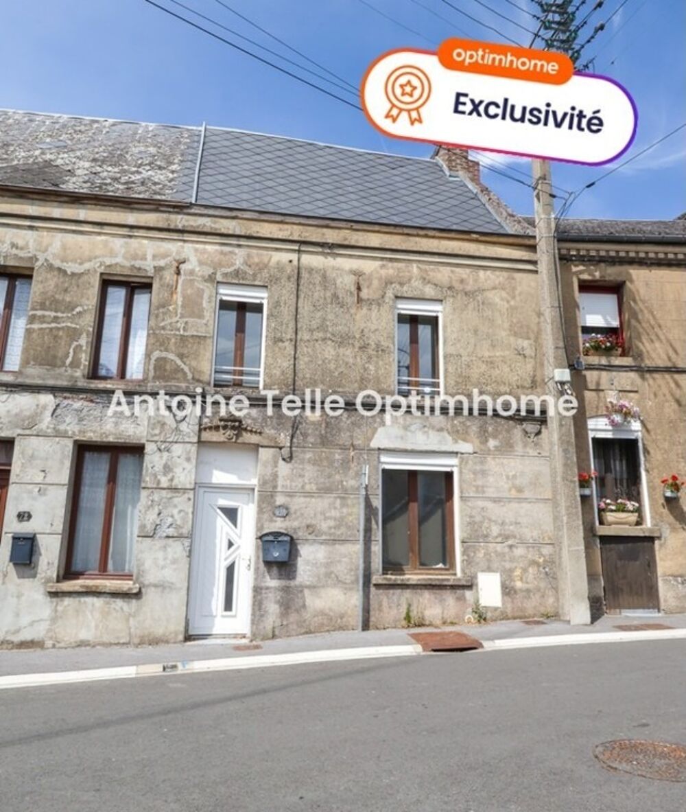 Le Cateau 59360 - Opportunité d'investissement - Maison de deux chambres avec cour intérieure