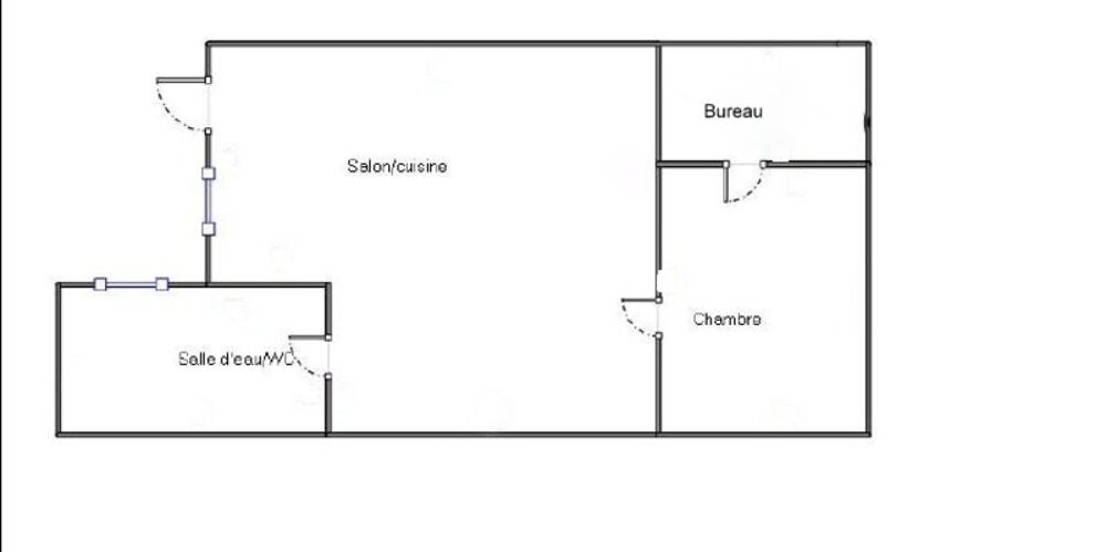 Vente Appartement Bordeaux – Dernier étage – Chambre + bureau – DPE D Bordeaux