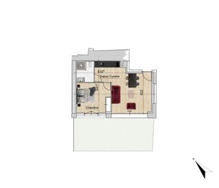  Appartement à vendre 2 pièces 42 m²