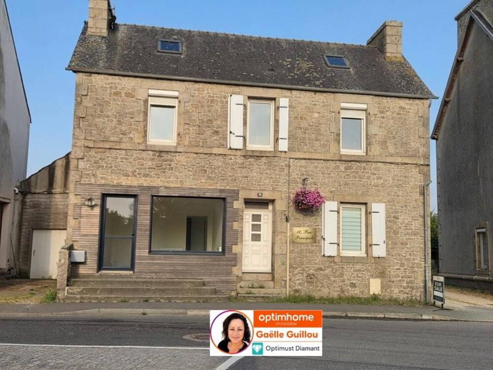Vente Immeuble CLEDER  : ensemble immobilier maison + local commercial + Hangar Cleder