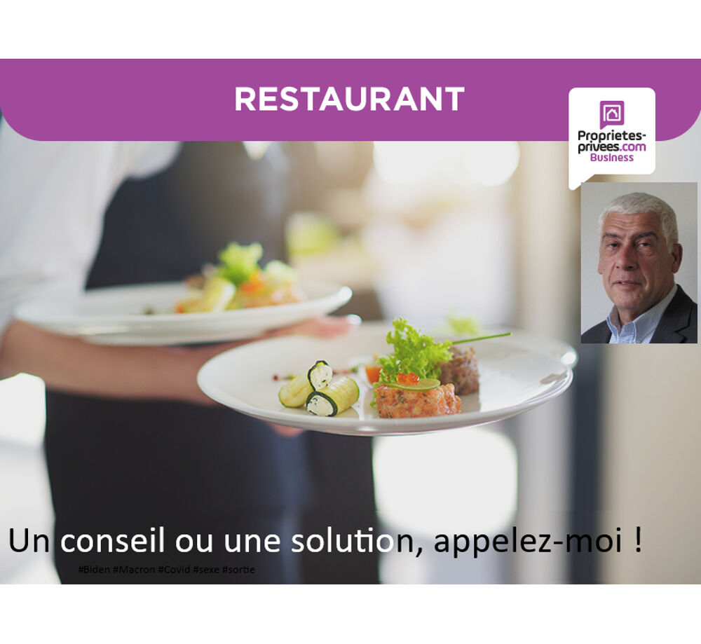   EXCLUSIVITE - RESTAURANT  40  couverts +  Terrasse annuelle proche centre ville 