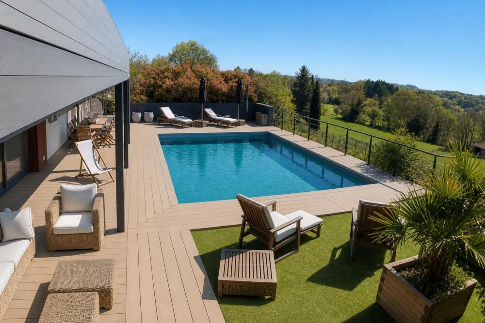Maison contemporaine 242m2 avec piscine