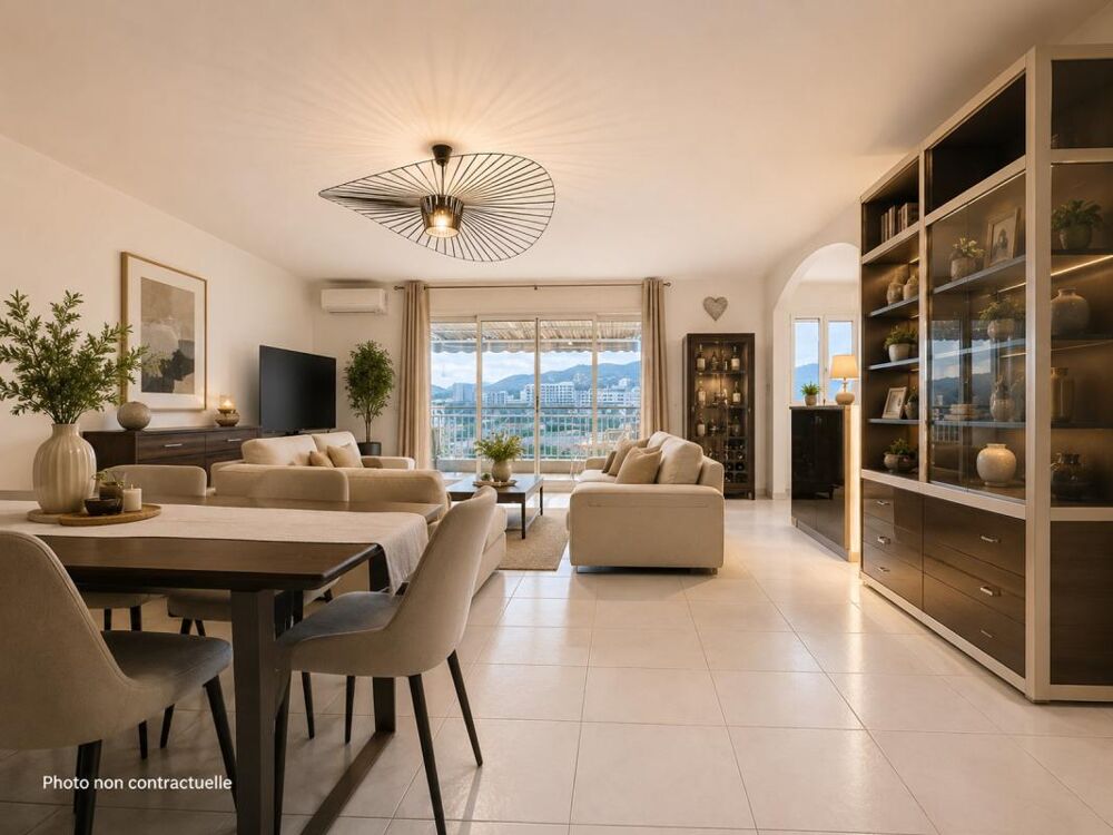 13008 Marseille  Saint-Anne / Bonneveine  Dernier étage T3 de 95 m² avec terrasse plein Sud, balcon et garage