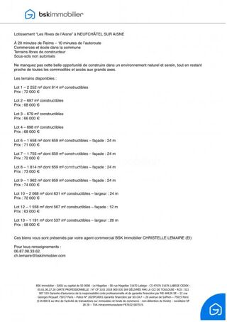  Terrain � vendre 697 m�