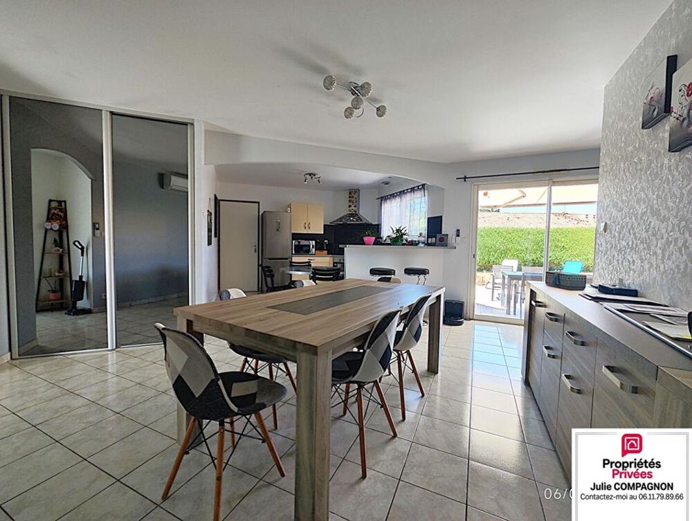 Maison de Plain-pied 120 m² - 5 chambres - garage et terrain
