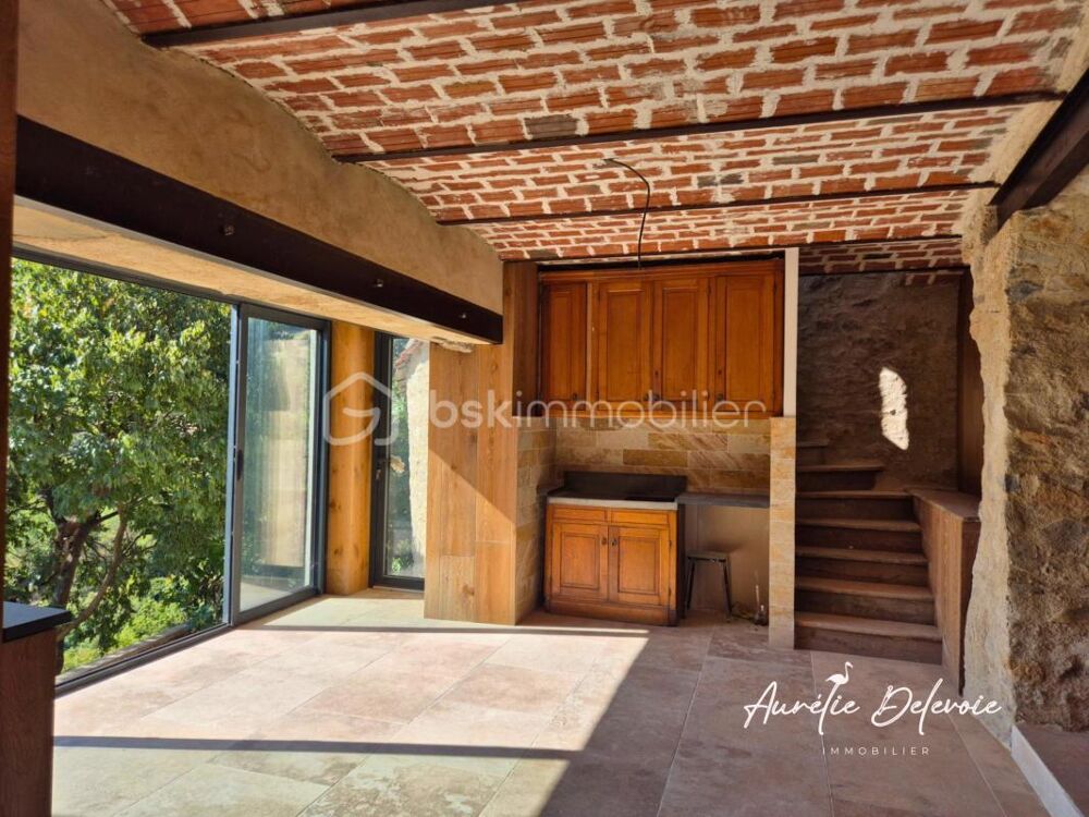 Vente Maison Roquebrun (Hérault) – Maison en pierre, 4 suites, terrasse et vue dégagée Roquebrun