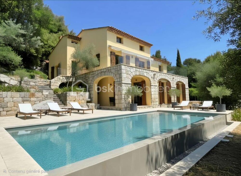 Vente Propriété/Château Saint-Jeannet –  propriété avec vue mer panoramique, appartement indépendant et fort potentiel de valorisation Saint jeannet