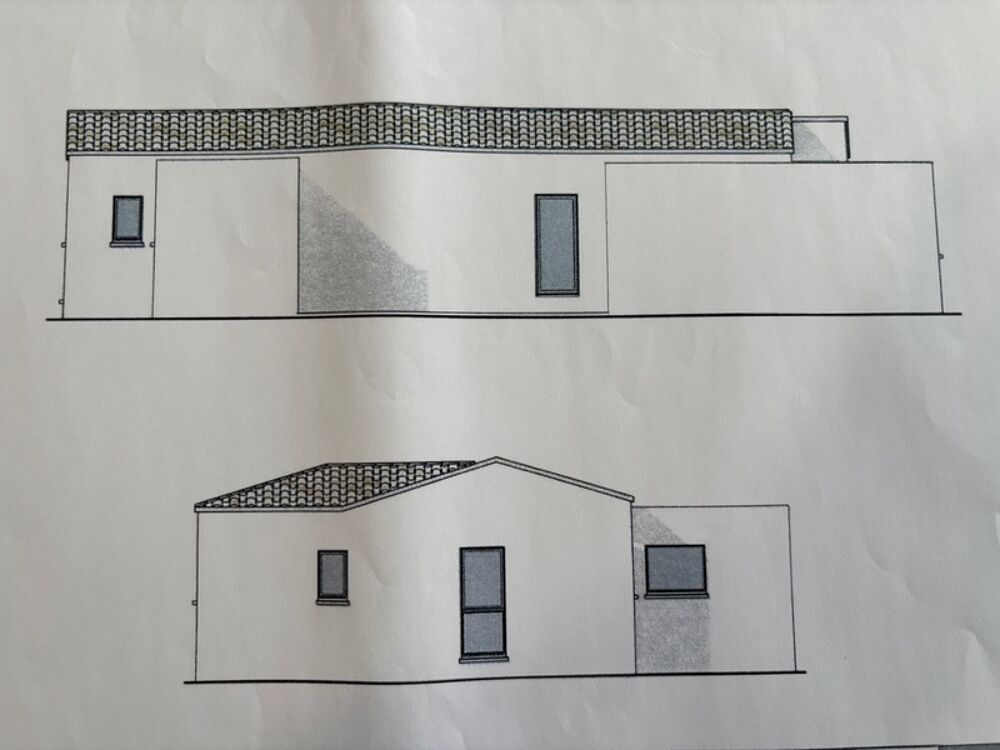 Vente Terrain MAGALAS(34) A VENDRE TERRAIN CONSTRUTIBLE DE 818 m2 AVEC VILLA CONTEMPORAINE PLAIN PIED 4 FACES Magalas