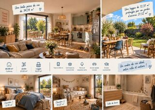 Vente Appartement T3 avec jardin & loggia – Un vrai petit coin de vie à Mérignac Merignac
