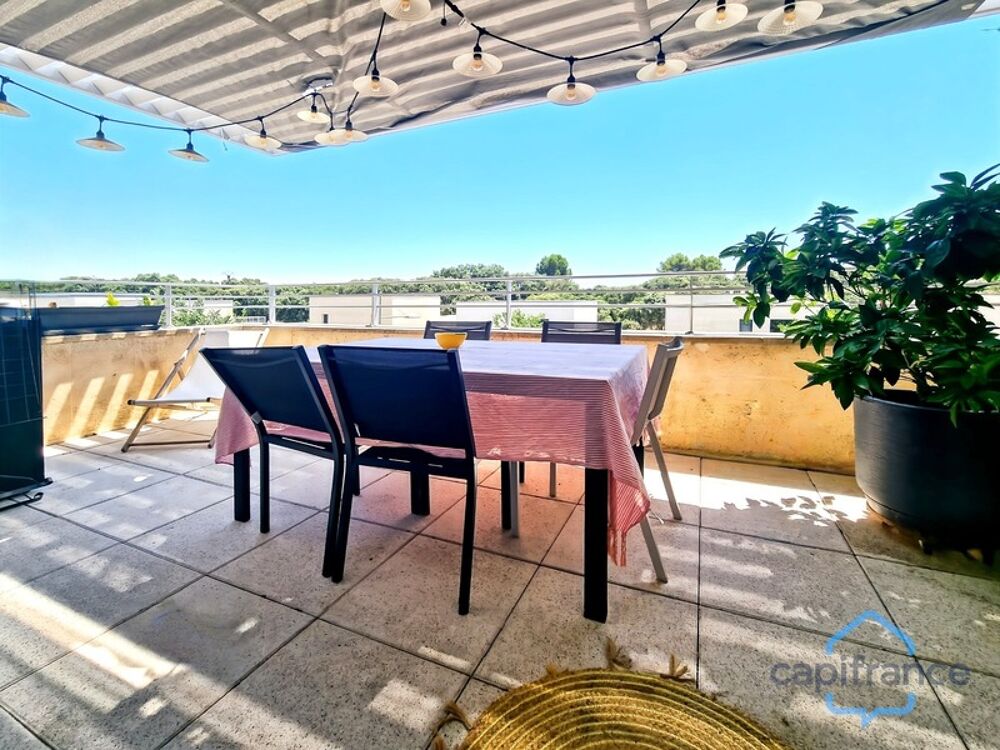 Vente Appartement Appartement récent au dernier étage, 2 pièces de 50m² + 2 Terrasses + Garage – A vendre sur CASTRIES (34) Castries