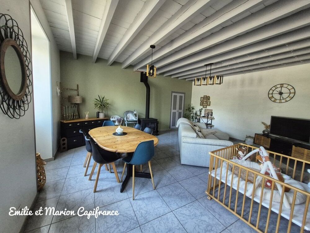 Maison à vendre 4 chambres - Mauzé - Jardin - double garage - locataires en place