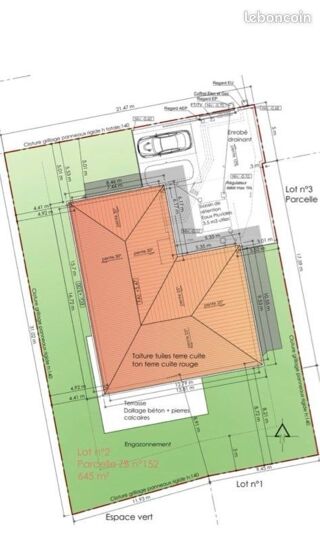  Terrain � vendre 653 m�