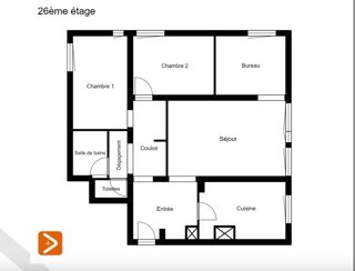  Appartement � vendre 4 pi�ces 80 m�