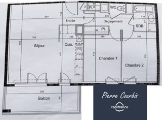  Appartement  vendre 3 pices 62 m