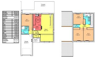  Maison � vendre 5 pi�ces 109 m� Grazac