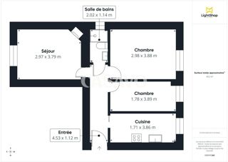  Appartement à vendre 3 pièces 47 m²