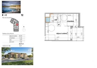  Appartement � vendre 2 pi�ces 38 m�