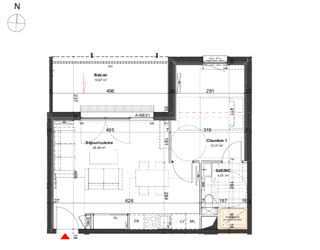  Appartement à vendre 2 pièces 44 m²