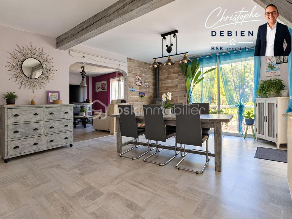 LANDERONDE  MAISON 127 M²  3 CHAMBRES DONT SUITE PARENTALE  5 HÉBERGEMENTS ATYPIQUES  PISCINE COUVERTE ET CHAUFFÉE  TERRAIN