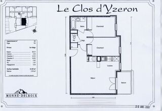 Appartement à louer 3 pièces 61 m²